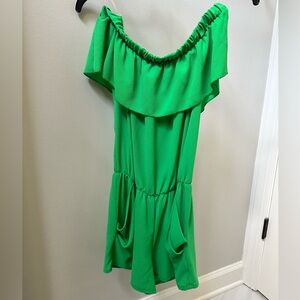 Tyche Off the shoulder Romper with pockets